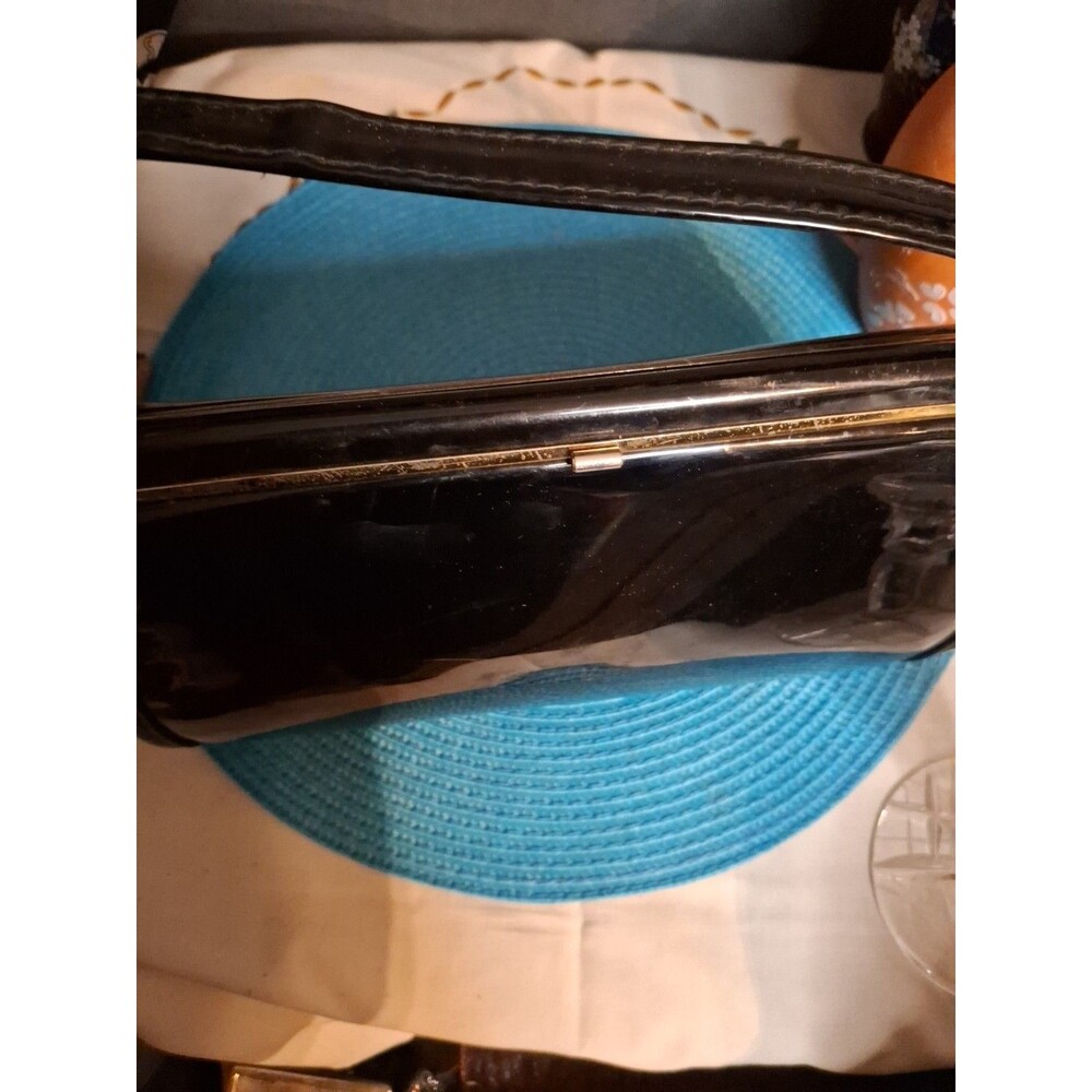 vintage black patent leather purse - Picture 12 of 16
